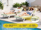 Gardeon Outdoor Chaise Lounge Cushion Lounge Chair Pad Sunbed Mattress Green OLC-LOUNGE-STP-GN