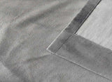 Marlow Blackout Curtains 2 Panels Velvet Room Darkening Eyelet Curtains Grey CD1024-DGY-240X230-AU