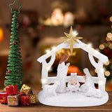 Indoor Nativity Scene Indoor Christmas Decoration with LED Lights Christmas Tabletop Decoration V1366-AZ2-W-06058