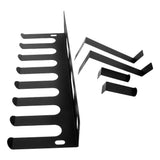 Black Wall-Mounted Yoga Mat Organizer Rack, Space-Saving Storage for Workout and Exercise Rooms V1369-AZ3-W-13304