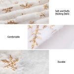 Jingle Jollys Christmas Tree Skirt 120cm Snowflake Ornaments Xmas Decorations XMAS-CARPET-SNOWFLAKE-120