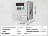 VFD 2.2KW 10A 3HP Variable Frequency Drive for 3-Phase Motor Speed Control V952-BPDSQ3HP0000FEVFCV7