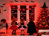 LED White Christmas Lights Outdoor, String Lights Plug in Extendable, 8 Modes Christmas Tree V1107-124-73533-RED-30M300