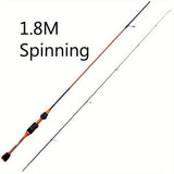 Ultra-light carbon micro-mouthe lures UL 1.8m ultra-soft solid straight handle slightly far-casting V1102-M-SHOE-32531-GRAY-13A24067