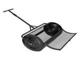 Compost Spreader, 91 cm Wide Peat Moss Spreader with Push/Tow Handle, 4 Heights Adjustable, V952-GTSBJHSFMTCGFONO4001V0