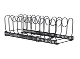 Pot Lids Organizer Rack 14 Adjustable Dividers Expandable Cutting Board Pot Lid Holder for Baking V1294-YM0901-3118250135011