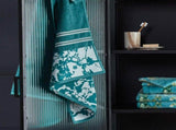 Bedding House Van Gogh Fleurir Blue Bath Towel V442-HIN-TOWEL-FLEURIRBATH-BLUE-RE