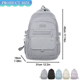 Waterproof Blackbackpack with Padded Straps & Luggage Strap, Waterproof Backpack Travel Backpack V1366-AZ2-W-19812