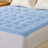 Giselle Bedding Pillowtop Mattress Topper 5cm Reversible Cooling & Soft Coral Fleece Pad for Back TOPPER-DS-D