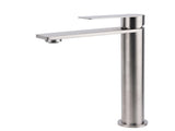 WELS Brushed Nickel Tall Basin Mixer Vanity Sink Faucet Spout 304SUS Laundry Tap V1233-KRS102BS