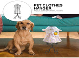 Pet Clothes Organizer Iron Pet Clothing Storage Rack Black 1Set V1366-AZ2-W-17277