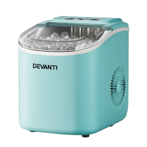 Devanti 12kg Ice Maker Machine w/Self Cleaning Green IM-ZB12H-GN