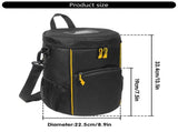 Tennis Ball Carry Bag, Multi-Pocket Polyester Ball Bag with Adjustable Shoulder Strap for V1308-DSZKI-2704