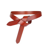 Peroz Arla Women's Tan Leather Knot Belt V629-PZ-WGLB07-T80
