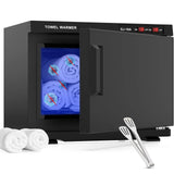 White 16L Black Hot Towel Warmer UV Sterilizer Cabinet for Salon and Home Use V178-59260