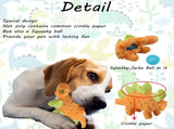 Squeaky Dog for Puppy -No Stuffing Durable Plush Dog Toy with Crinkle Paper,Interactive Dog V1370-AZ4-01835