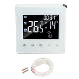Digital Thermostat Screen Programmable Home Thermostat with 3 Meter Sensor Line for Electric Floor V1294-YM0706-3114230132314