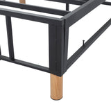 Metal Bedframe Mattress Foundation Single V264-BFS-207F-LGR-SL-1
