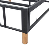 Metal Bedframe Mattress Foundation King V264-BFS-207F-LGR-KG-1