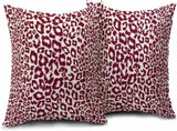 Lime Green White Leopard Print Pillow Covers 18x18 Inch Set of 2 Cheetah Animal Spots Decorative V1189-WXFWAL-20260319-01433