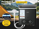 Devanti Portable Gas Water Heater LPG-powered System Black GWH-A-LPG-4DZ-BK