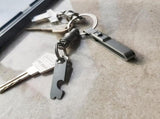 Titanium Pry Bar with Bottle Opener Function Mini pry bar opener/screwdriver head slot V1370-AZ4-07130
