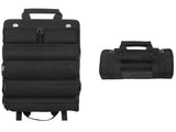 Black Roll-Up Tool Organizer Bag - 1200D Oxford Fabric Waterproof Hardware Storage with Detachable V888-ELOSUNG56184-1