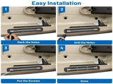 Kayak Track Mount, Kayak Rail Track, Kayak Low Profile Gear Track Accessories for Fishing Rod V1192-AZ-W-2656