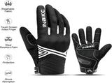 Breathable Mesh Motorcycle Gloves Touchscreen with TPR Palm Pad Hard Knuckle-White-XLarge V1164-325740