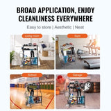 Sports Equipment Garage Organizer, Rolling Ball Storage Cart on Wheels, Basketball Rack with Baskets V952-QLSNJHSS4G2GUA6PTV0