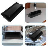 Black ABS RV Exhaust Hood Vent Cover for Stove and Bathroom, and Easy to Install Ventilation V1370-AZ4-20077