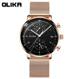 men's ultra-thin leather strap luminous waterproof date calendar V1347-937-16747-GEN-MAN