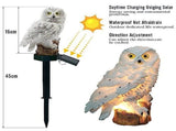 2 Pack Owl Solar Lights Outdoor Garden Resin Waterproof Garden Decorations with Stake for V1369-AZ3-W-22068