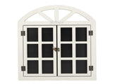 Hanging Chalkboard Sign Wooden Erasable Window Frame Shaped Hanging Message Board for Coffee Shop V1294-YM0901-3115250098512