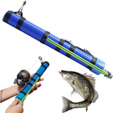 Fishing Catapult Rod, 15In Professional Sling Shot Fishing Reel Pole, Saltwater and Freshwater Great V1366-AZ2-W-10675