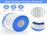 Lay-Z-Spa Filter Cartridge , Compatible with All Lay-Z-Spa Hot Tubs 6pcs V1237-ZY-203-2073