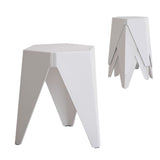 Artiss 4PC Puzzle Stool Bar Stools Stackable White AI-PP-STOOL-T-WHX4