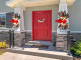 Artificial Christmas Swag Beautiful Exquisite Fade Resistant Christmas Teardrop Swag for Front Door V1294-YM0715-211123ZH02-1