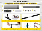 Telescopic Backdrop Banner 8' x 8' Banner Adjustable Step and Repeat Backdrop Banner V952-DM-ABSZSJ00000001V0
