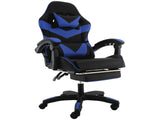 Sarantino Cueva Reclining High Back Office Gaming Chair Seat Retractable Footrest Office Comput CHR-ASA-CUE-BKBU