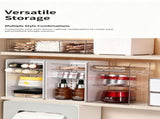 White Frame Drawer Organiser, 3 Drawers With Slant Grid, Multi Compartment Storage V1221-XM-LB3198-GM131