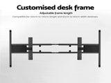 Artiss Standing Desk Frame Only Dual Motor Motorised Adjustable 125KG Load Black HASD-B-M10-BK