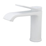 Sink G1/2 Thread Hot Cold Water Tap White Leaking Resistant Corrosion Proof Bathroom Sink V1294-YM0715-3112220048011