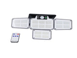 LED Solar Lights Outdoor 4 Adjustable Heads Motion Sensor Light 450LM 3 Modes Wide Angle Wall Light V1294-YM0523-3119210270711