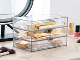 1-3PC Vanity Organizer Compact Storage Drawers Set for Cosmetics Dental Supplies Bathroom Dorm V1369-AZ3-W-15215