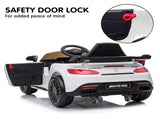 Mercedes Benz Licensed Kids Electric Ride On Car Remote Control White CAR-GTR-WH