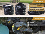 55 Gallon Trash Bags 1.5 Mil,Heavy Duty Outdoor Garbage Bags for Commercial, Lawn and Leaf V1192-AZ-W-31005