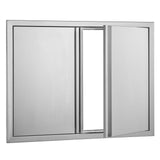 BBQ Access Door, 787x609 mm Double Outdoor Kitchen Door, Stainless Steel Flush Mount Door, Wall V952-SMABSCJMYS31WSG92V0