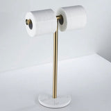 T-Shape Hand Towel Stand with Marble Base for Bathroom Countertop Tissue Rack Holder Kitchen Towel V1370-AZ4-10234