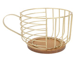Mug Shape Coffee Pod Holder Coffee Capsule Storage Basket for Counter Coffee Bar Tabletop Kitchen V1294-YM0710-3118230293311